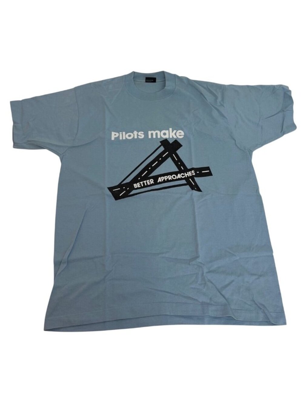 Vintage Pilots Make it Better Graphic Blue Screen Stars Best Mens XL USA